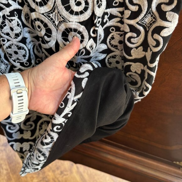 Max Studio Specialty Products Embroidered Sleeveless Dress SZ S Old Money - Picture 4 of 6